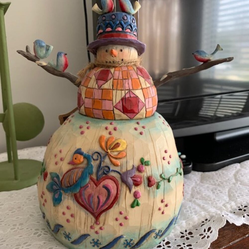 Jim Shore "Winter's Song" Heartwood Creek Snowman 2003